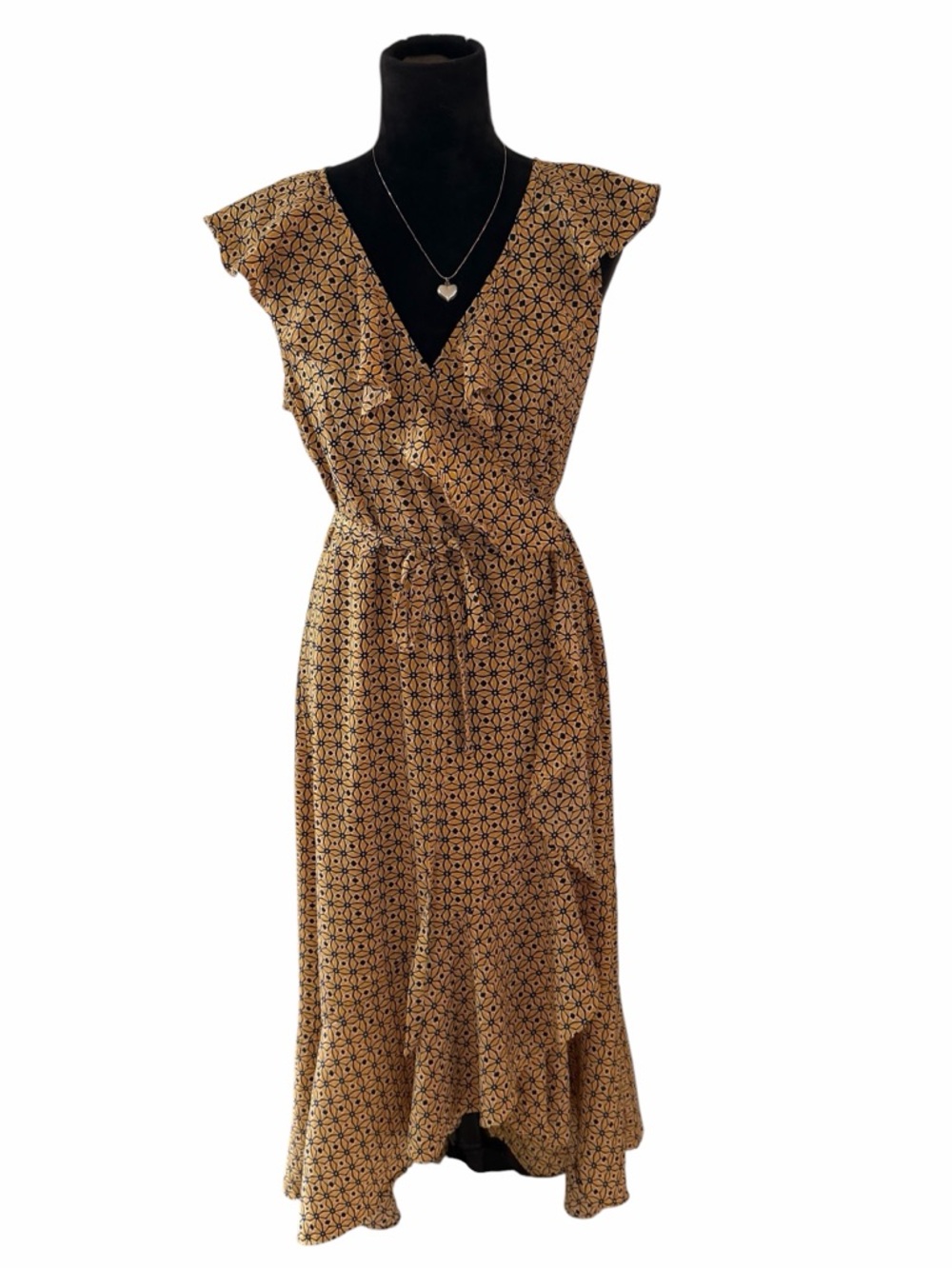 Max Studio Ruffle Wrap Dress